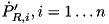$\dot{P}'_{R, i}, i=1 \ldots n$